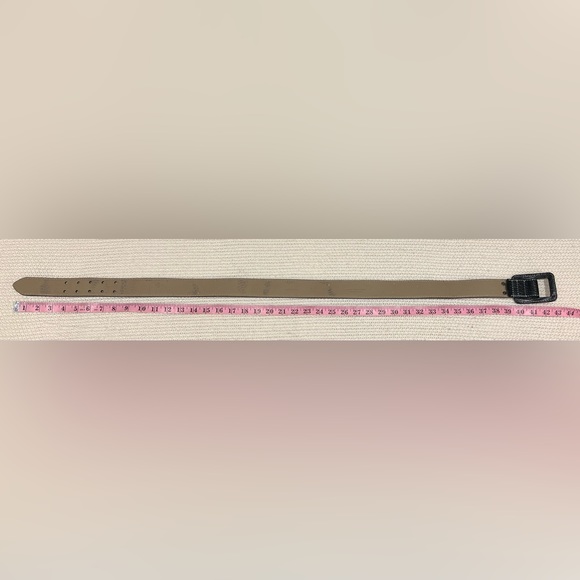 Talbots Belt Black Leather with Classic Leather Buckle Size S - Picture 8 of 9